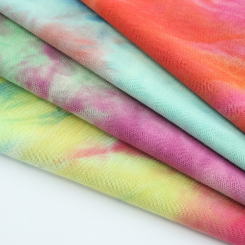 MCCD138# 300gsm French Terry Tie-Dyed Fabirc in stock