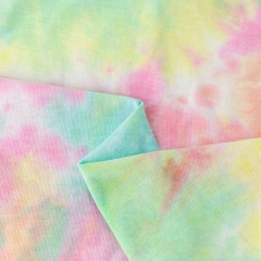MCCD227# 11#170gsm 100%cotton jersey Tie-dyed Fabric Instock