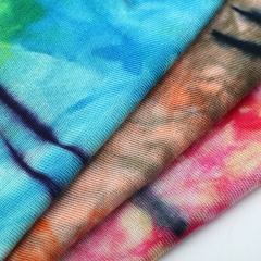 MCCY0032-10 180gsm Rayon Spandex Tie-Dyed Fabirc