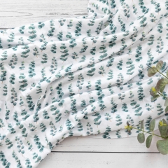 100% Organic cotton custom print interlock newborn baby fabric