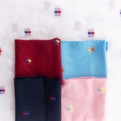 Cute jacquard patterns yarn dyed knit jersey fabric for kids