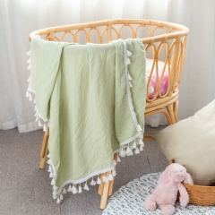 Small batch custom 100% cotton swaddle blanket for babies