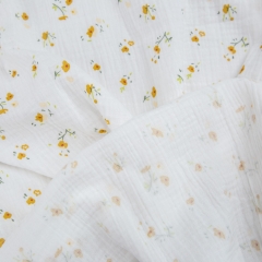 Floral print super soft new born baby muslin swaddle cotton receiving blanket