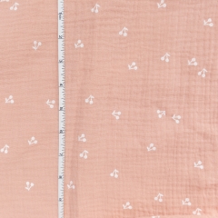 Well made soft and comfortable wholesale custom berry print baby muslin swaddle wrap blanket
