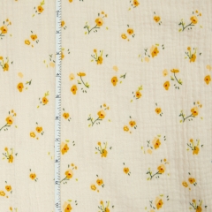 Custom order flower print super soft new born baby muslin swaddle cotton receiving blanket