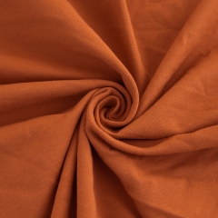 210gsm medium weight soft and pretty color 4 way stretch french terry 100 cotton knitted fabric for sweatshirt