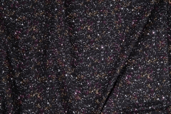 China printer black glitter pattern 145gsm lightweight 100% organic cotton digital printed quilting fabric for baby