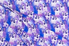 OEKO TEX qualified super soft bright color custom unicorn organic digital printed 100 cotton fabric