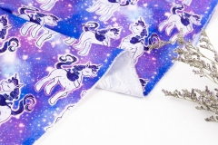 OEKO TEX qualified super soft bright color custom unicorn organic digital printed 100 cotton fabric