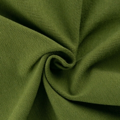 4 ways stretch eco plain dyed Green Series solid color 95 cotton 5 spandex single jersey knit fabric