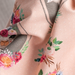 Customizable animal pattern digital printing cotton spandex fabric for children