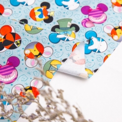 Mickey Mouse pattern textile pretty soft custom reactive digital print 100% cotton woven poplin fabric for baby