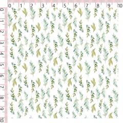 New design popular leaf pattern cotton fabric digital printed for clothes allow custom