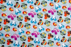 Mickey Mouse pattern textile pretty soft custom reactive digital print 100% cotton woven poplin fabric for baby