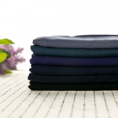 So soft and perfect for baby clothes plain dyed dark tone cotton lycra jersey knit fabric