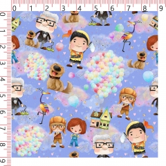 High quality fashion cartoon custom cotton lycra digital printing fabric for kids