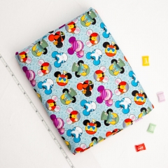 Mickey Mouse pattern textile pretty soft custom reactive digital print 100% cotton woven poplin fabric for baby