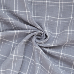 Fashion style striping print pretty soft cotton double gauze muslin swaddle fabric