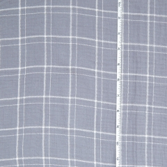 Fashion style striping print pretty soft cotton double gauze muslin swaddle fabric