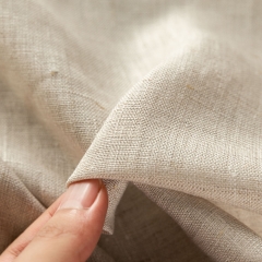 wholesale lightweight woven organic linen fabric by the yard for clothing