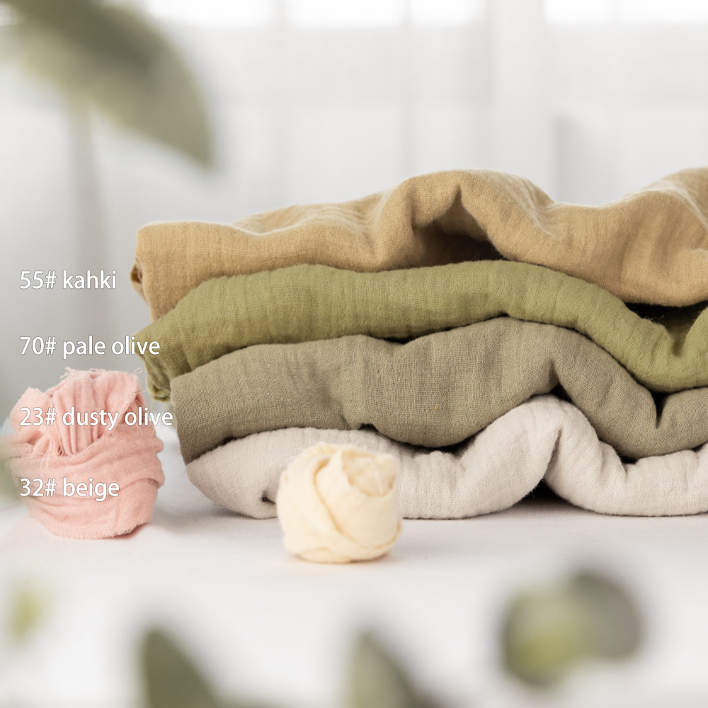 100% soft lightweight solid color pure cotton new fashion baby muslin swaddle blanket