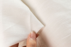 Woven technics softened 100 pure linen white fabric for suit
