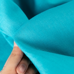 Summer softened thin woven cheap organic linen fabric for shirting