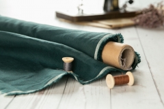 Wholesale multi color stock price per meter soft 100 pure flax organic linen fabric for bedding