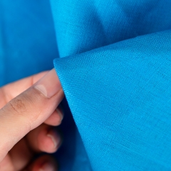 Summer softened thin woven cheap organic linen fabric for shirting