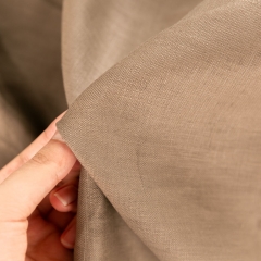 Quality-assured new fashion plain dyed 100 pure linen fabric for curtain