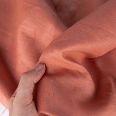 Middle thickness plainly woven 100% linen curtain fabric