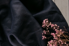 Woven technics plain style natural linen fabric for dress