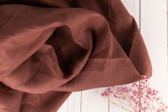 Comfortable summer solid custom woven organic linen fabric for shirt