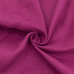 China manufacturer solid colour soft 100% pure plain linen fabric for baby bedding