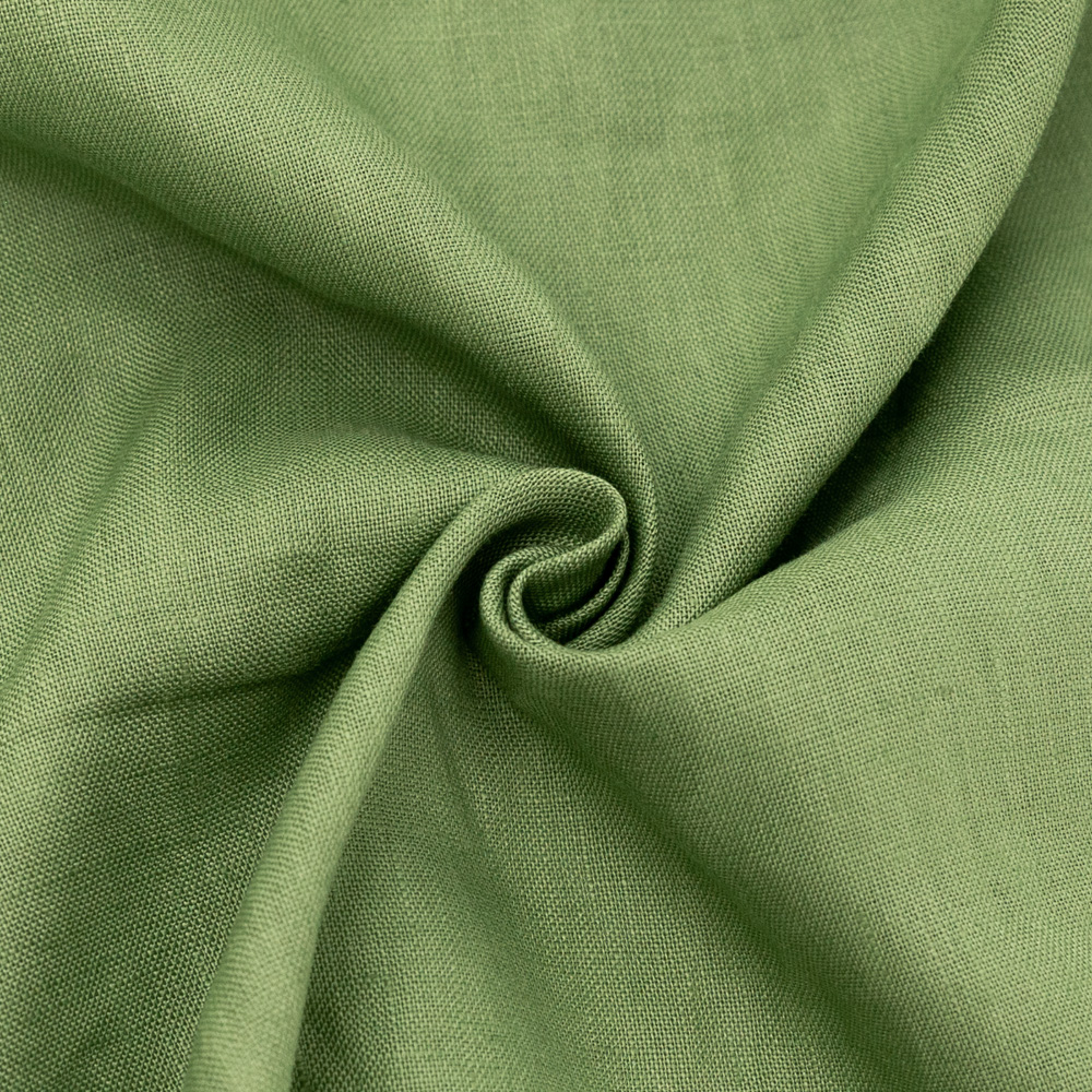 China manufacturer Solid colour 100% woven linen curtain fabric