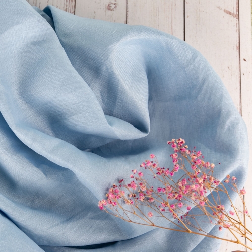 Woven technics lightweight soft 100% pure plain linen fabric for baby bedding