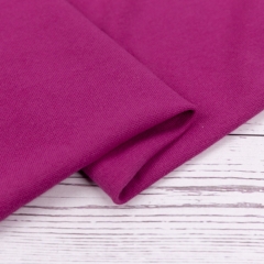 In stock medium weight 95% cotton 5% lycra 1x1 rib knit fabric for collar