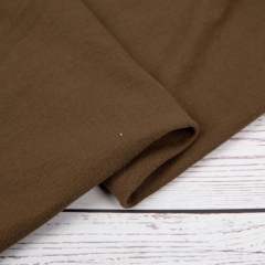 Wholesale rib stretch medium weight 95% cotton 5% lycra 1x1 rib knit fabric for collar