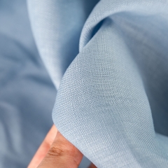 Woven technics lightweight soft 100% pure plain linen fabric for baby bedding