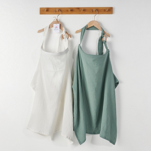 Multi beautiful colors soft muslin breastfeeding shawl cloth wholesale custom made double gauze breathable nursing cover