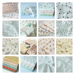 In-stock print 100% cotton double gauze muslin fabric - Catalogue